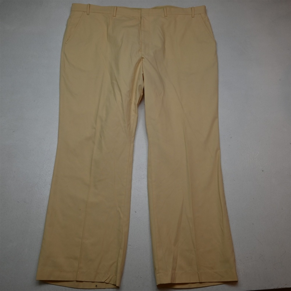 Vtg Levis 42x30 Yellow Flat Front 80s Dress Mens Pants